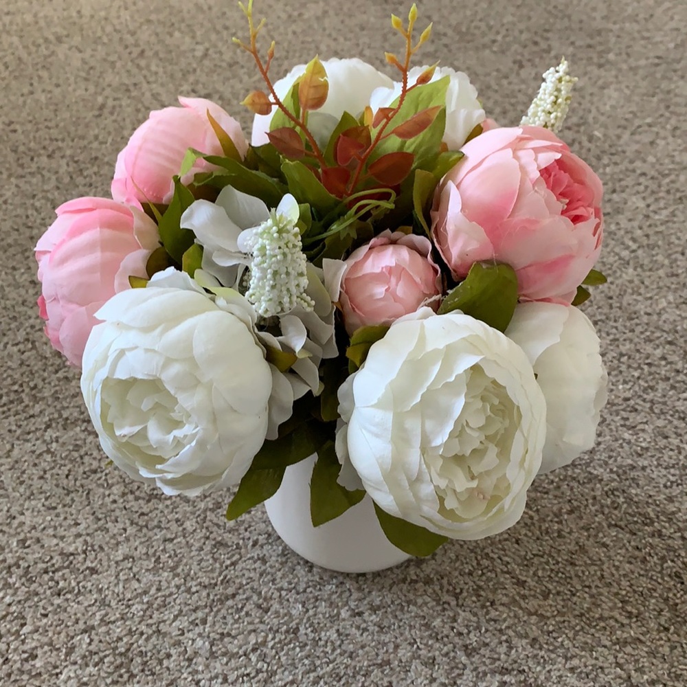 Fake floral arrangement